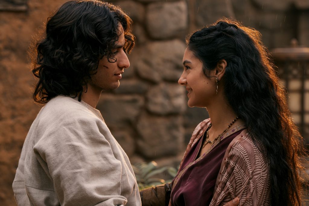 David (Michael Iskander) and Mychal (Indy Lewis) have many emotional scenes in Season 2 of House of David