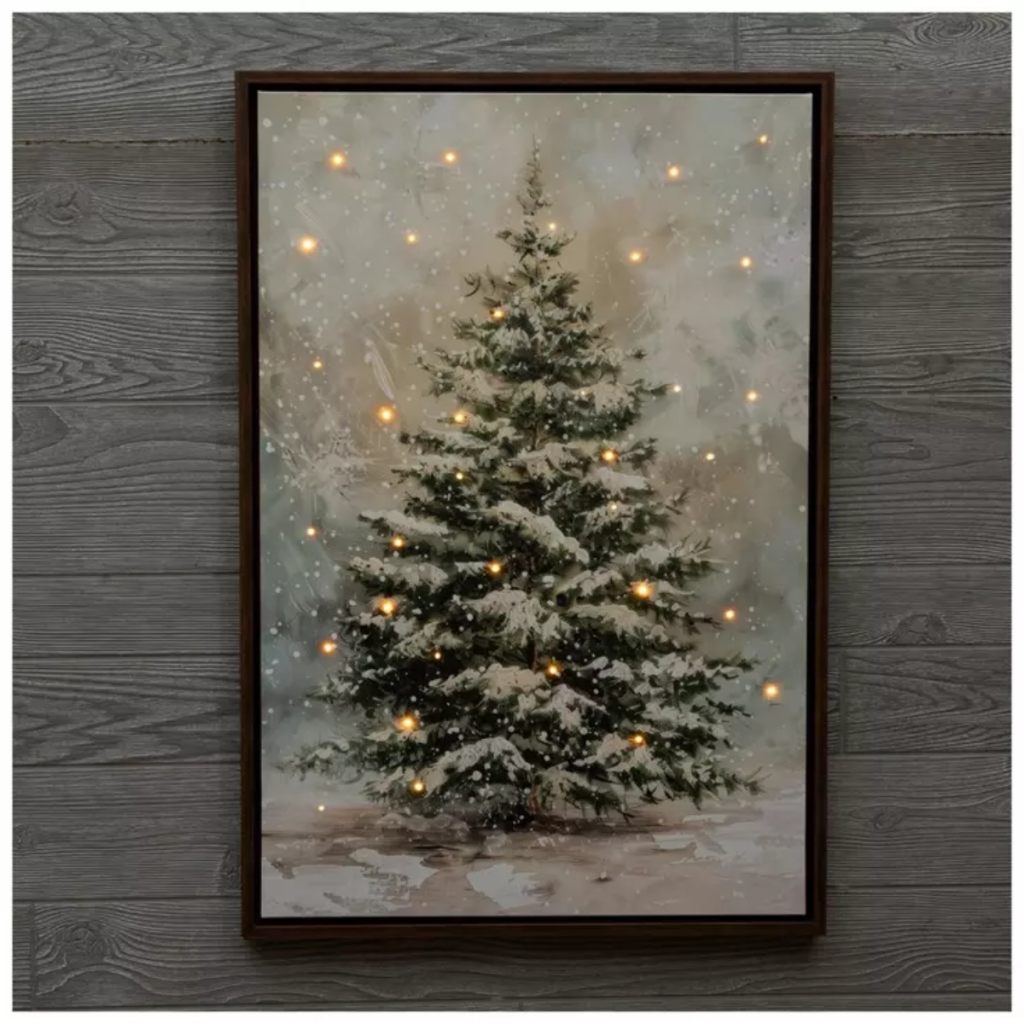 Light-up Christmas picture
