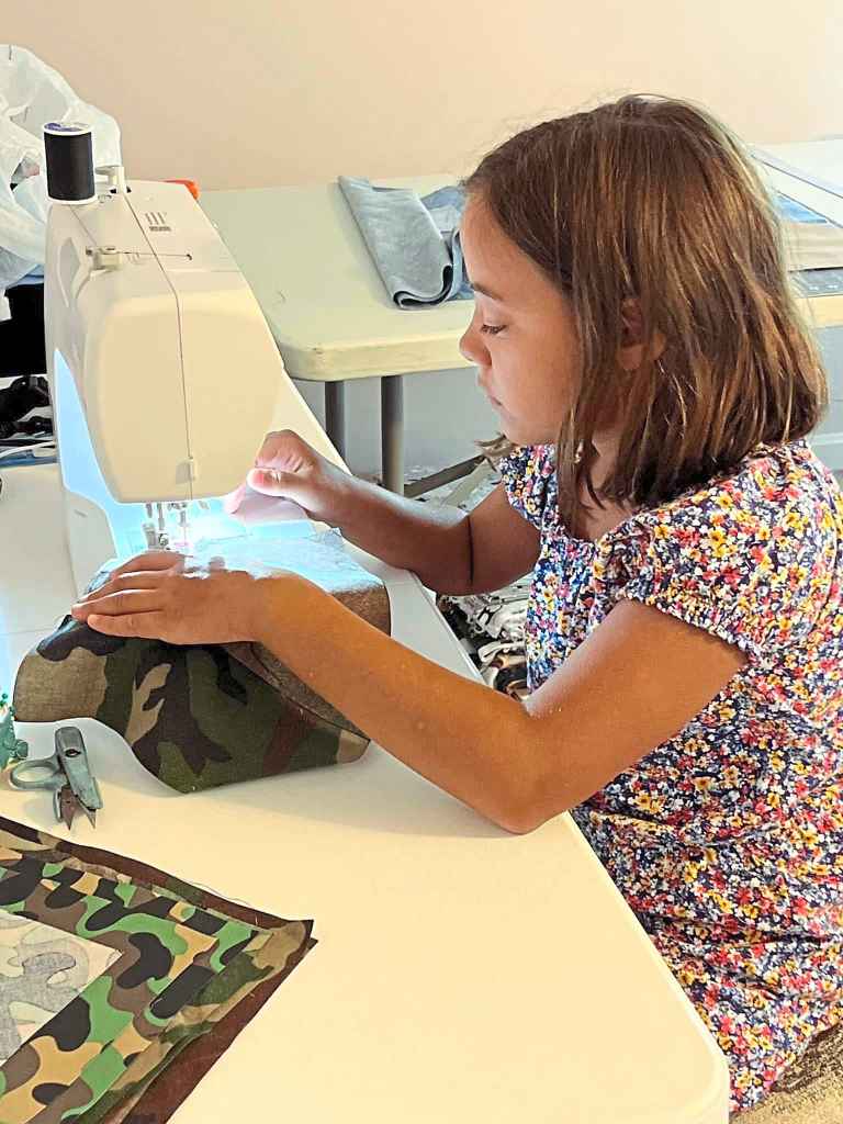 Malia started Sew Creative by Malia to support animal shelters