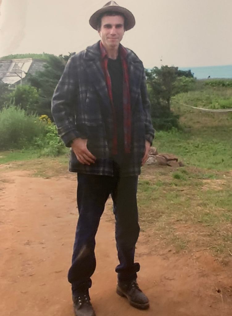 Daniel Day-Lewis behind the scenes of The Ballad of Jack and Rose (2005)