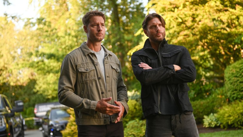 Justin Hartley and Jensen Ackles in 'Tracker'