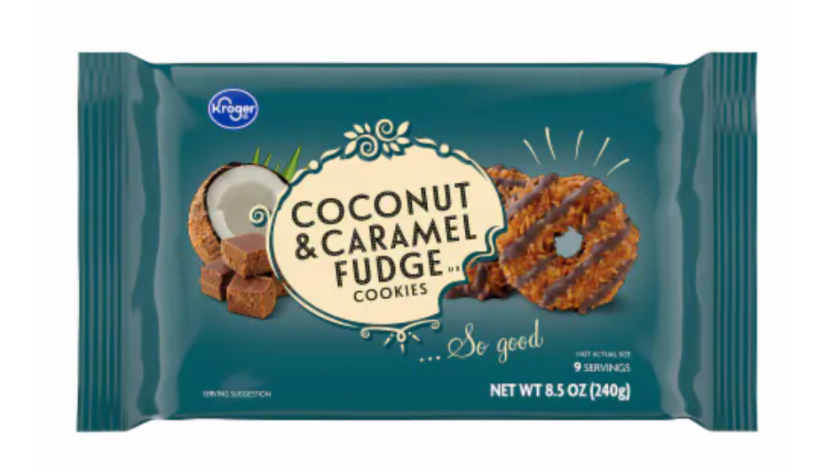 Kroger Coconut and Caramel Fudge Cookies