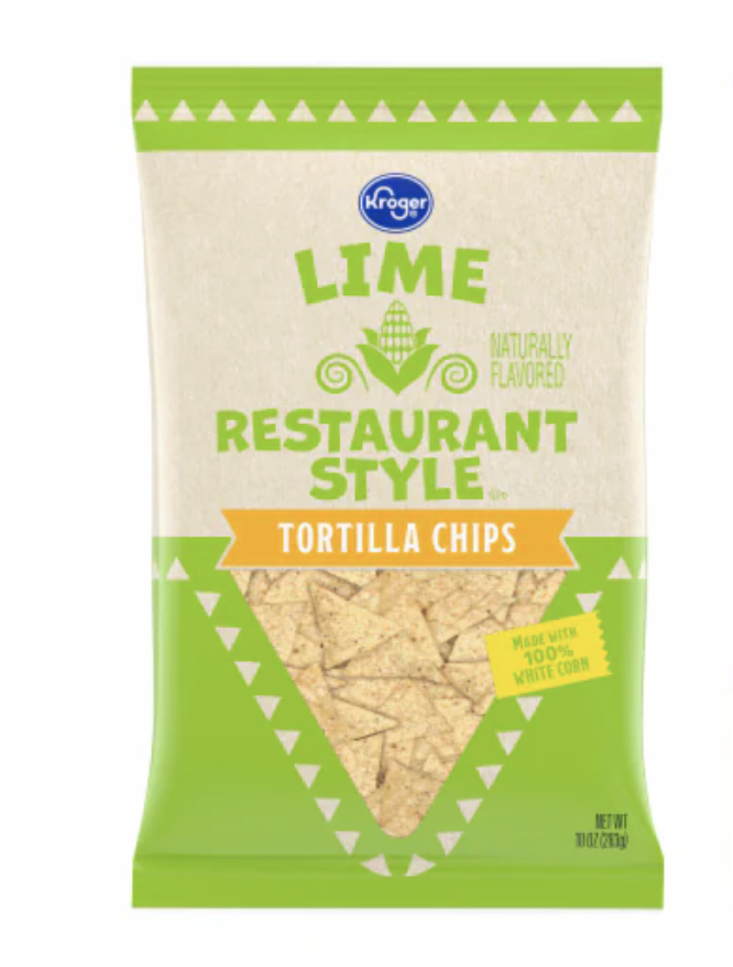 Kroger Kick of Lime White Corn Tortilla Chips