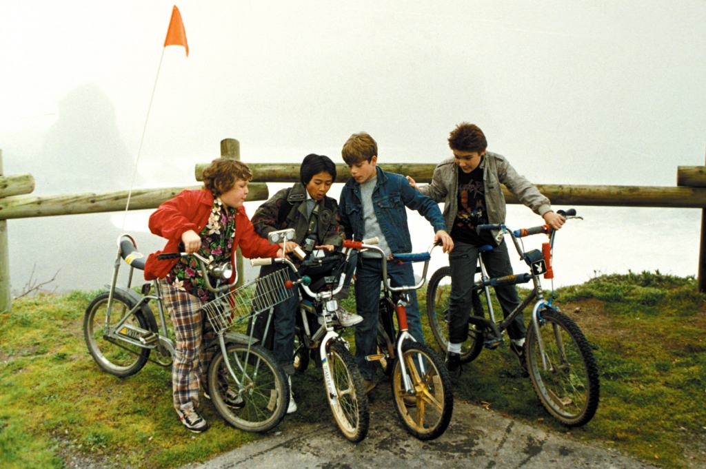 Jeff Cohen, Jonathan Ke Quan, Sean Astin, Corey Feldman, The Goonies, 1985