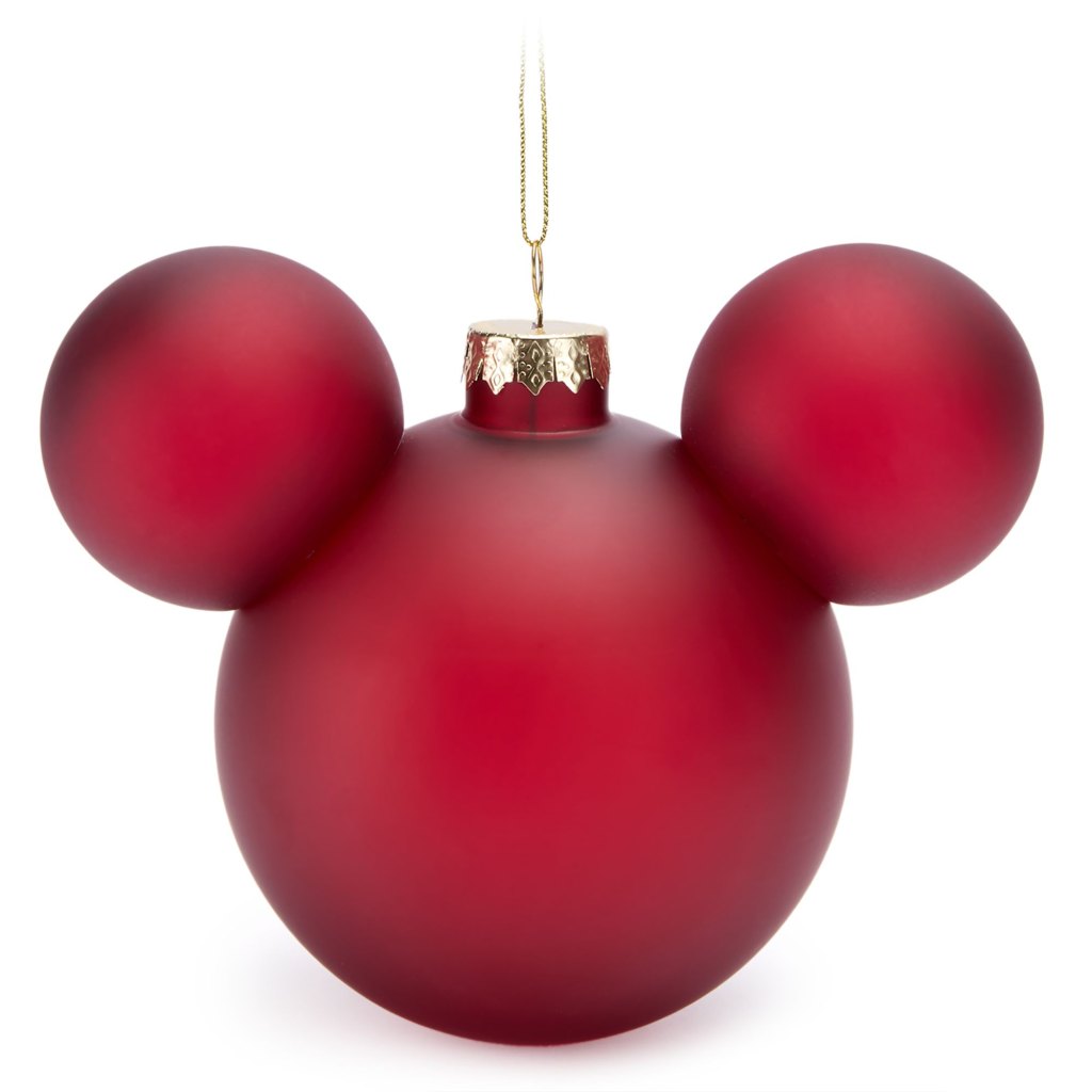 Mickey Mouse Icon Ball Ornament – Red