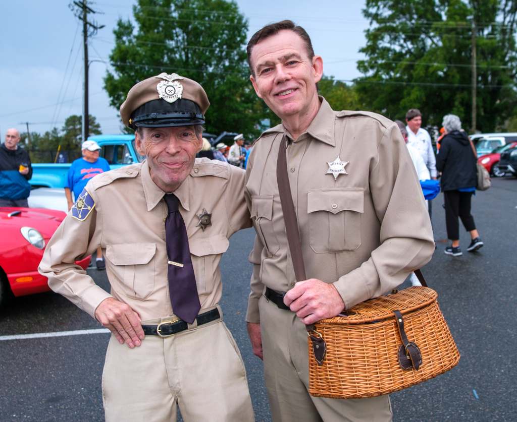 Andy and Barney cosplayers at Mayberry Days 2025