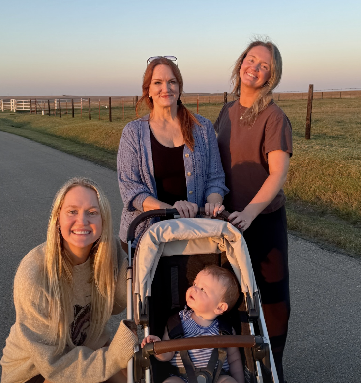 Ree Drummond with her daughters Alex and Paige, and her granddaughter Sofia, 2025