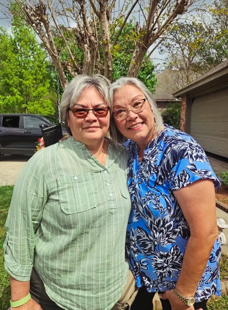 Sissy (left) was the first sister to find out about Monette (right)
