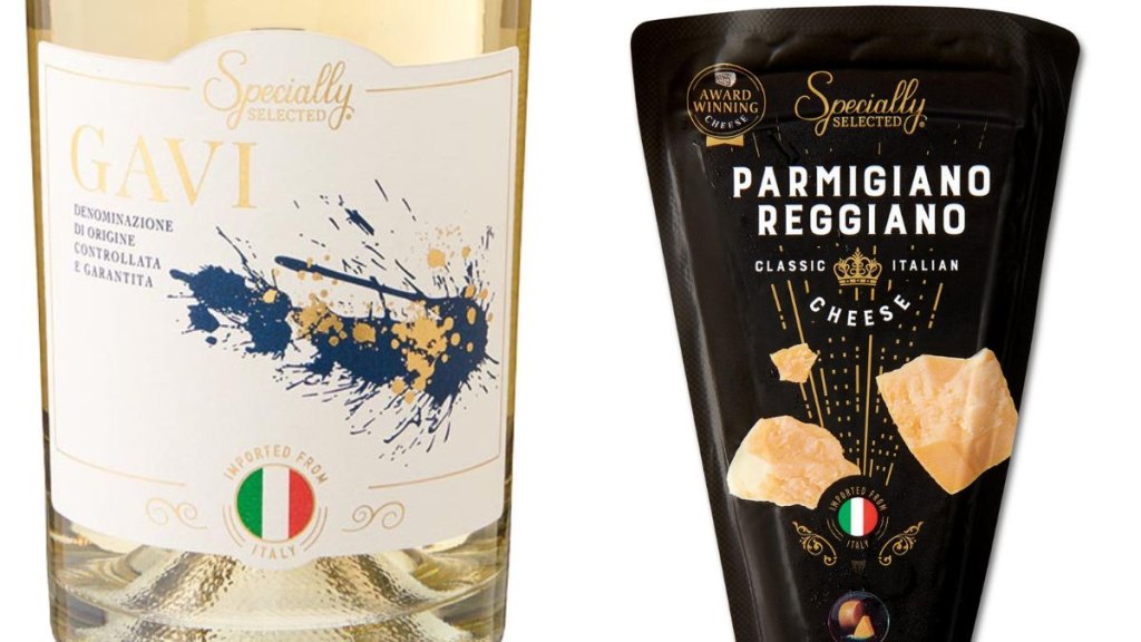 Specially Selected Gavi and Specially Selected Parmigiano Reggiano