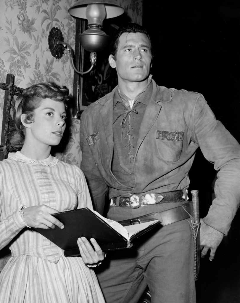 WARNER BROTHERS PRESENTS: CHEYENNE, Adelle August, Clint Walker, 'Julesburg,' (Season 1, Episode 6, aired Oct 11, 1955), 1955-56. 
