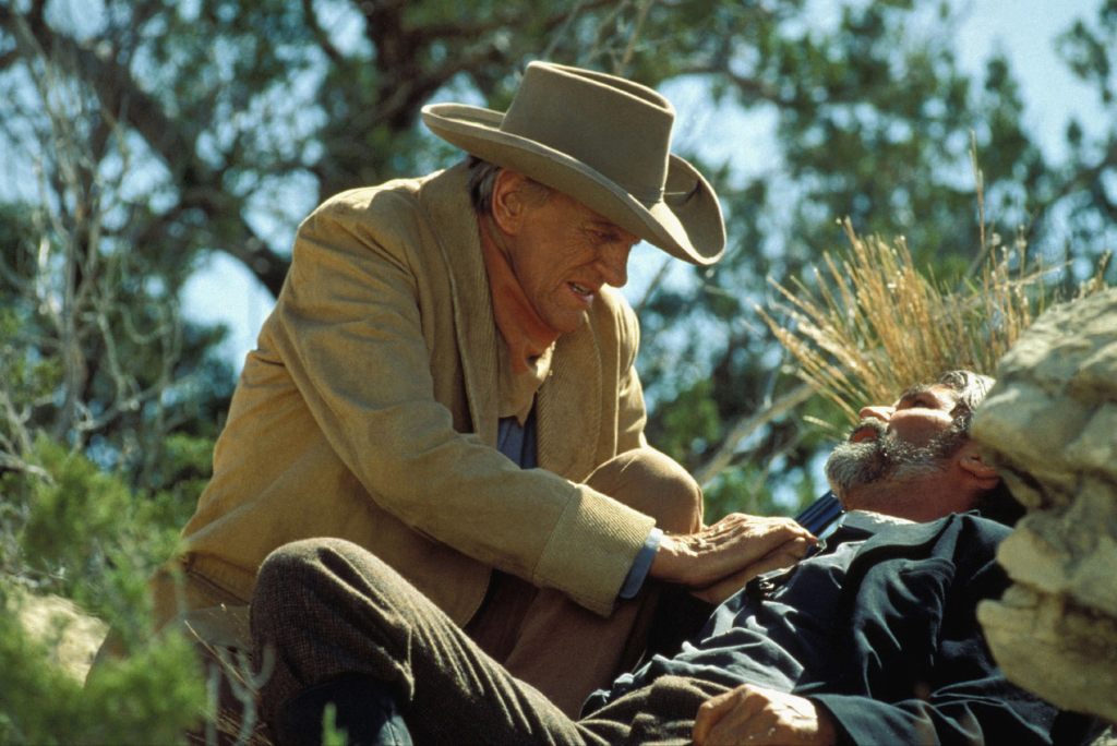 GUNSMOKE: THE LONG RIDE, James Arness, James Brolin, 1993.