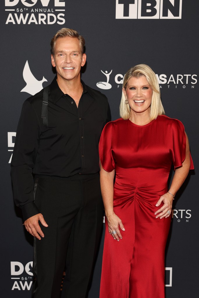 Natalie Grant and her husband, Bernie Herms, took their first photo at the Dove Awards