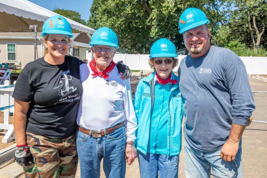 Jimmy and Rosalynn Carter with Garth Brooks and Trisha Yearwood, 2018