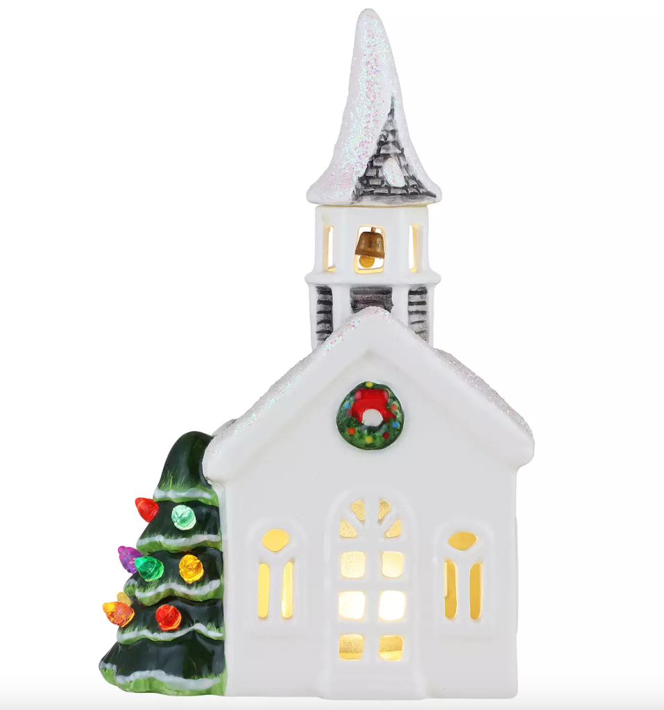 Mr Christmas Nostalgic Village Church Table Decor