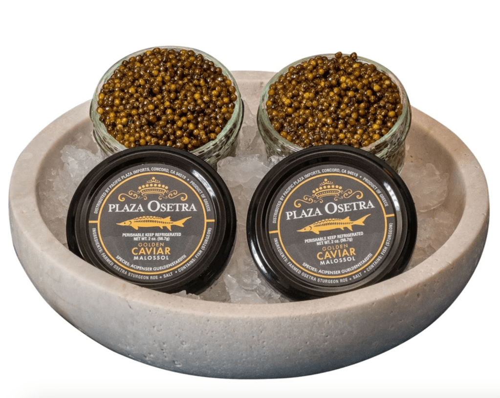 Pacific Plaza Golden Osetra Caviar 2 oz, 2-pack