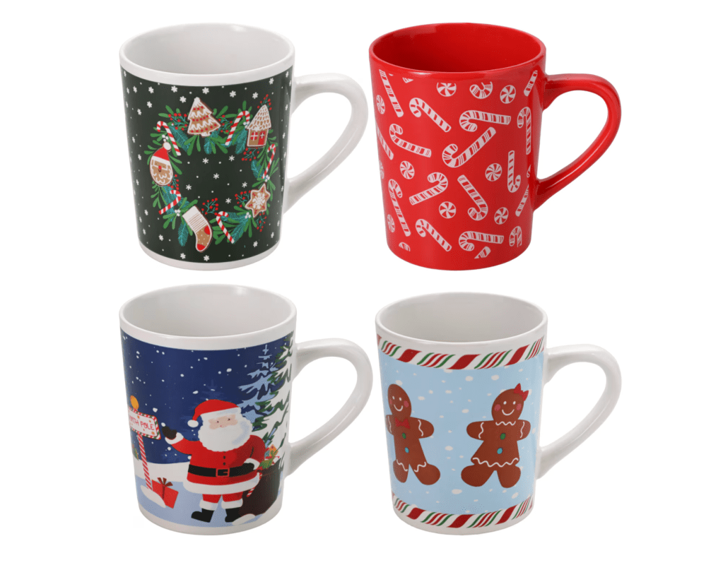 Dollar Tree Holiday Mugs