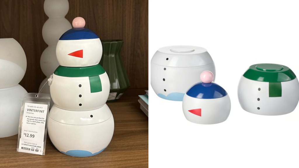 ikea snowman tin