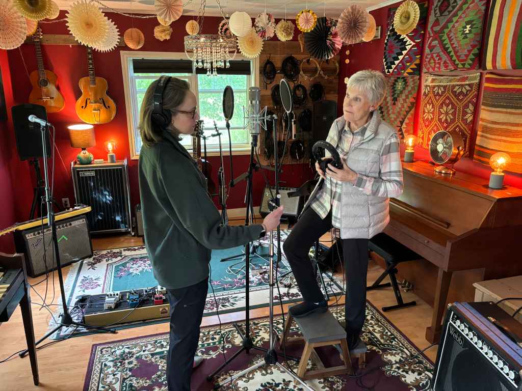 Anne Murray in the studio