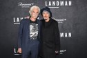 NEW YORK, NEW YORK - NOVEMBER 11: (L-R) Sam Elliott and Billy Bob Thornton attend the Landman S2 Premiere at Alice Tully Hall on November 11, 2025 in New York City.