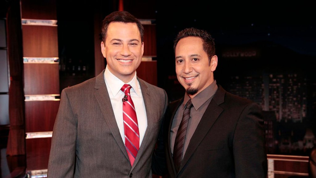 Jimmy Kimmel and Cleto Escobedo III