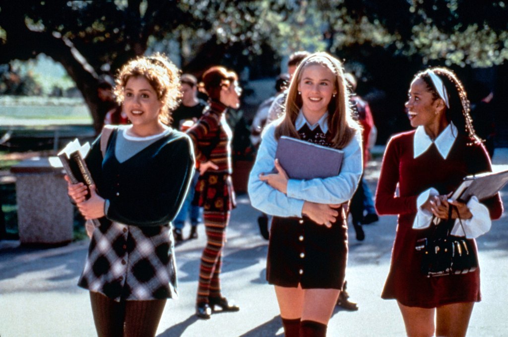 Brittany Murphy, Alicia Silverstone and Stacey Dash in their classic school girl looks