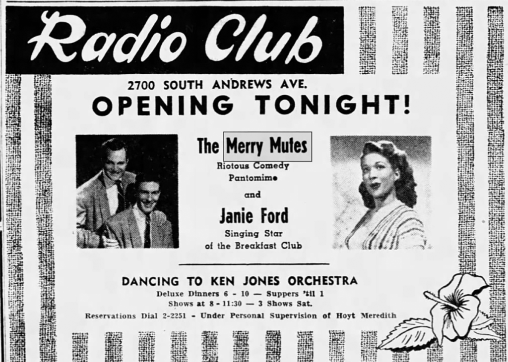Dick Van Dykes 'Merry Mutes' Advertisement