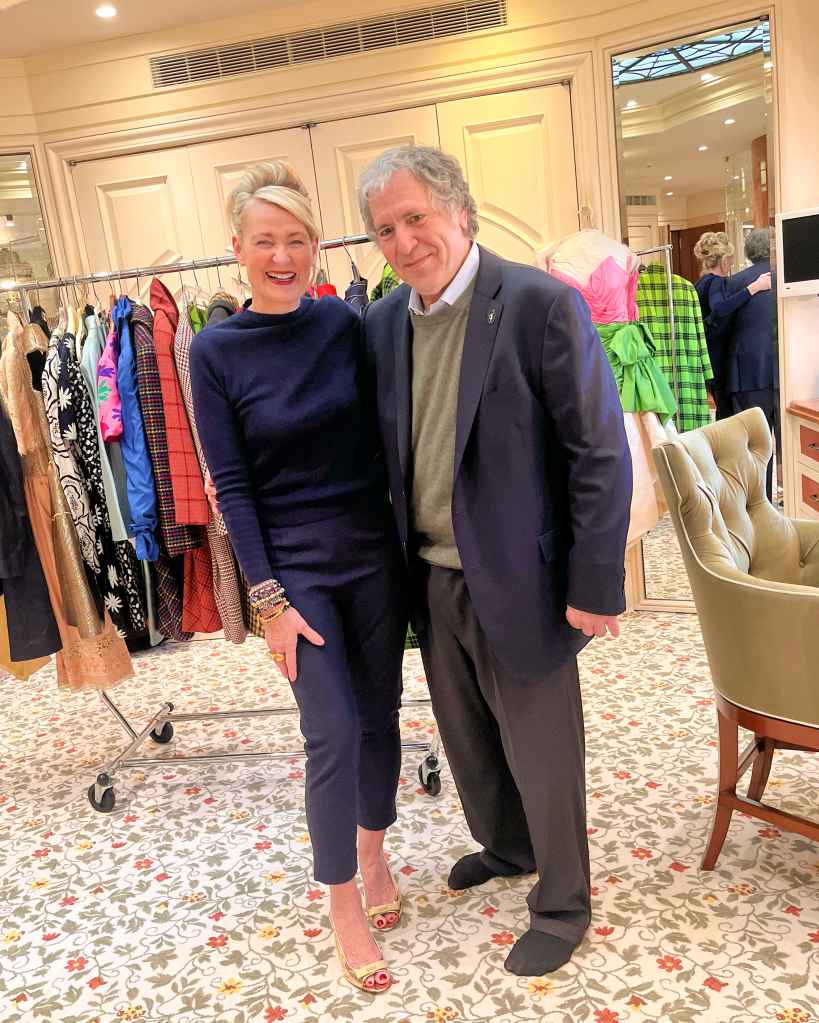 Elyce Arons and Robert Levine in Mary Tyler Moore's closet