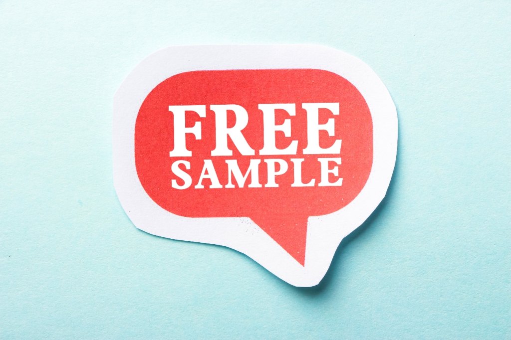 Free sample sign
