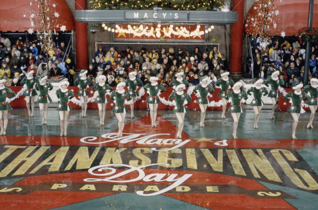 the rockettes at macy's thanksgiving day parade