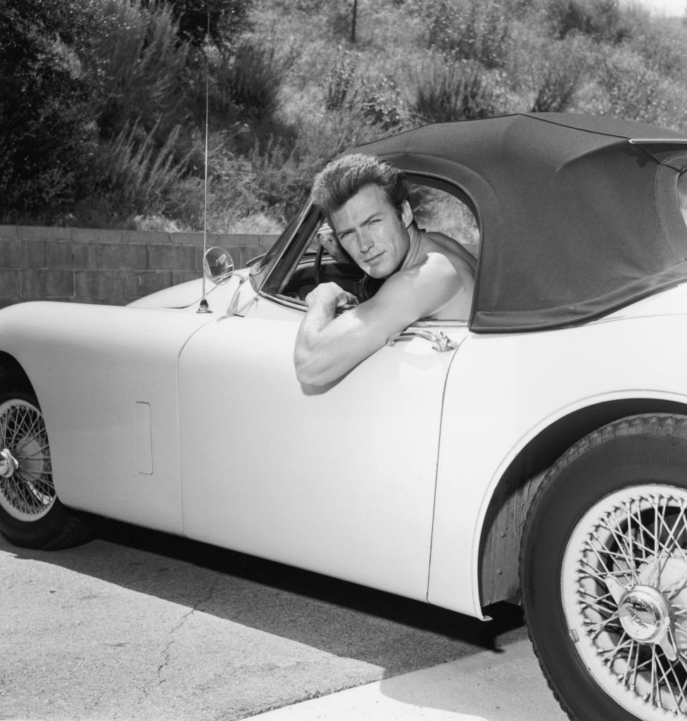 clint eastwood in a car