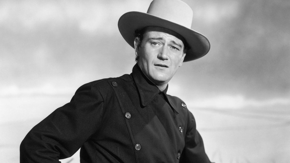 John Wayne in western garb