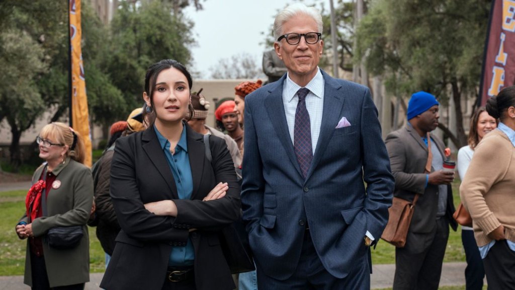 Lilah Richcreek Estrada and Ted Danson in 'A Man on the Inside'