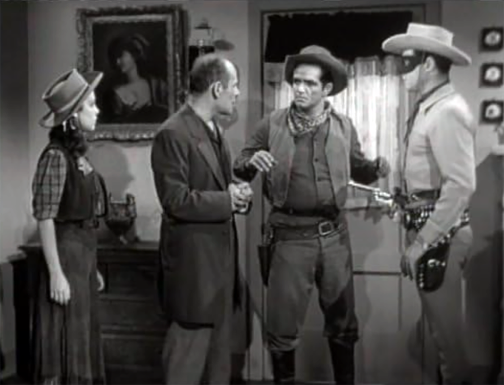 Margaret Kerry joins Clayton Moore in an episode of 'The Lone Ranger'