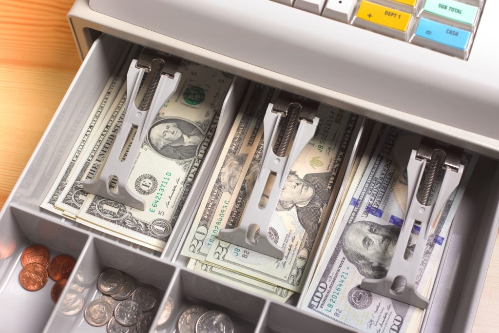 Change in a cash register