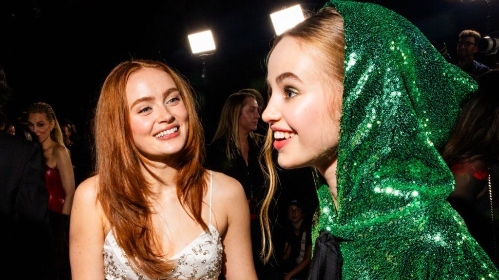 Sadie Sink and Nell Fisher in 2025
