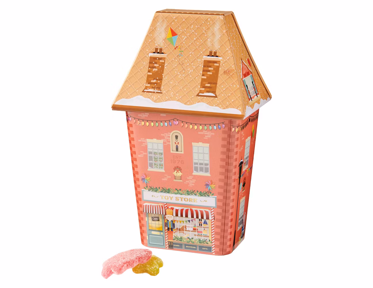 Toy store tin