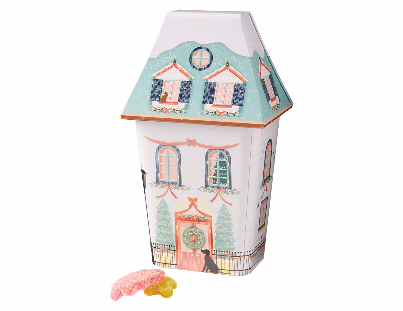 White tin house