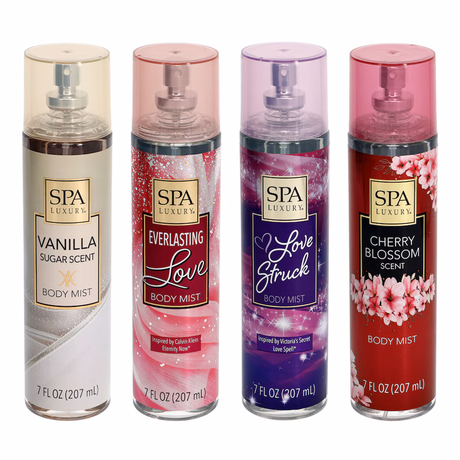 Body mist sprays