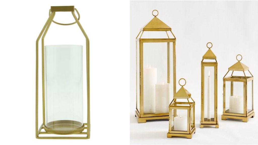 Dollar Tree Lanterns / Pottery Barn Lanterns