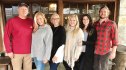 Leanne Morgan with her husband Chuck, son Charles, daughter-in-law Mary, and daughters Tess and Maggie, 2016
