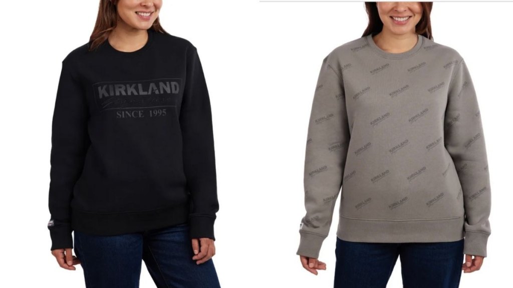 viral kirkland logo hoodie