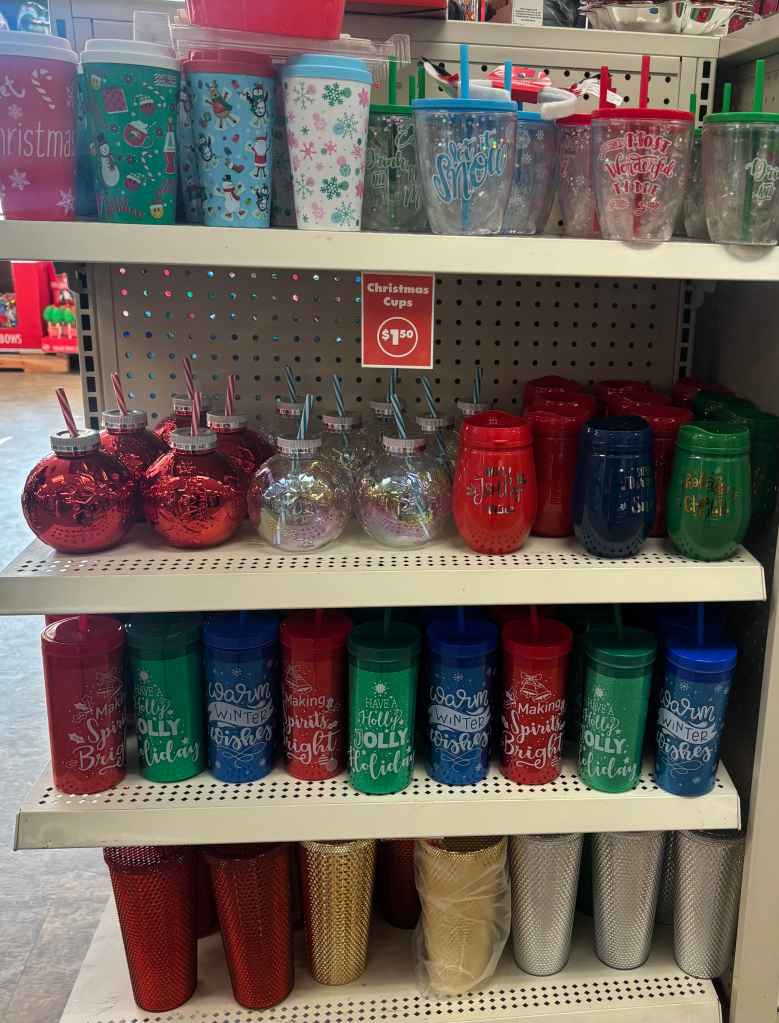Dollar Tree Christmas Cups