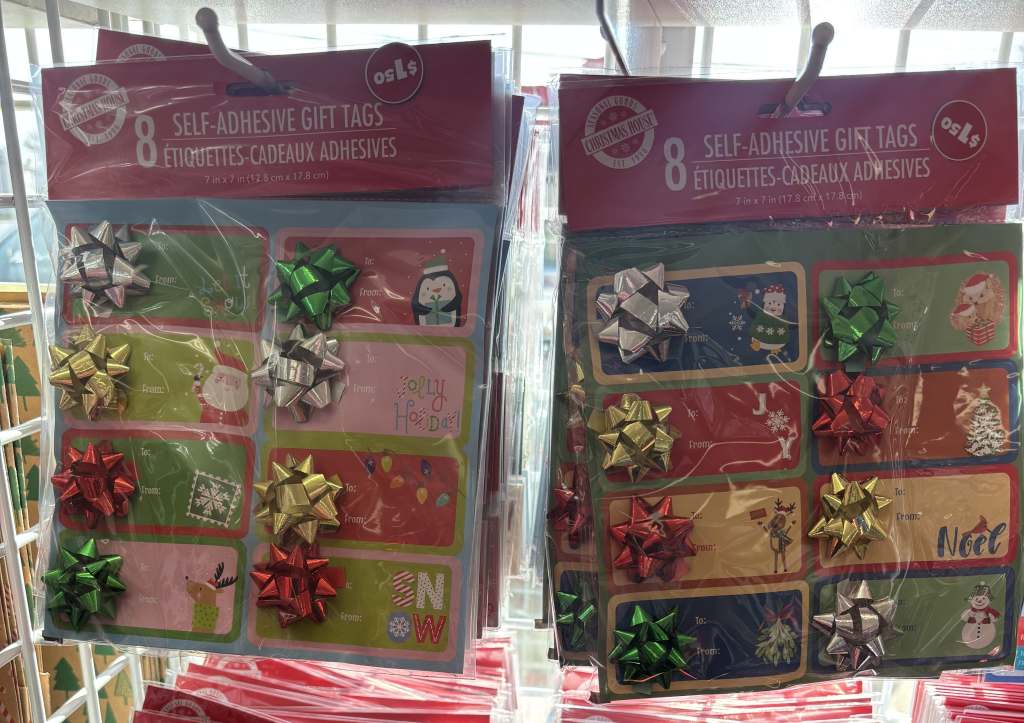 Dollar Tree Christmas Gift Tags
