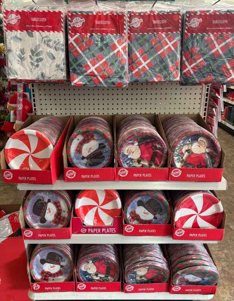 Dollar Tree Christmas Plates