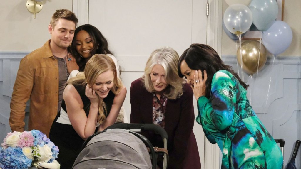Carson Boatman, Raven Bowens, Martha Madison, Deidre Hall and Jackée Harry in Days of Our Lives