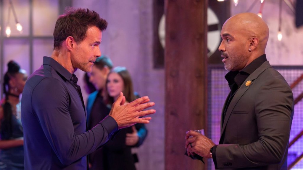 Cameron Mathison’s Drew and Donnell Turner’s Curtis have gone from best friend to worst enemies
