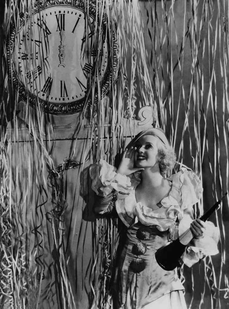 Bette Davis Wishing Happy New Year To Her Fans. 1930's