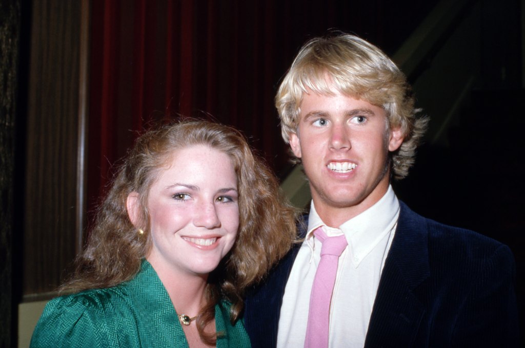 Melissa Gilbert with Michael Landon Jr. in the 1980s