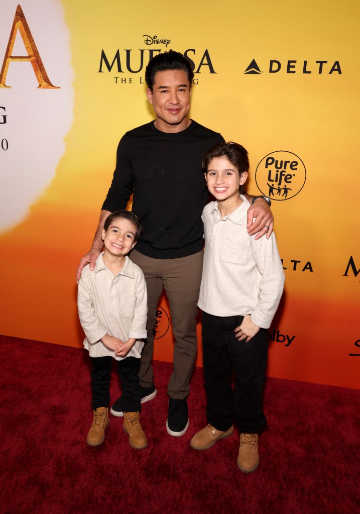 (L-R) Santino Lopez, Mario Lopez and Dominic Lopez, 2024