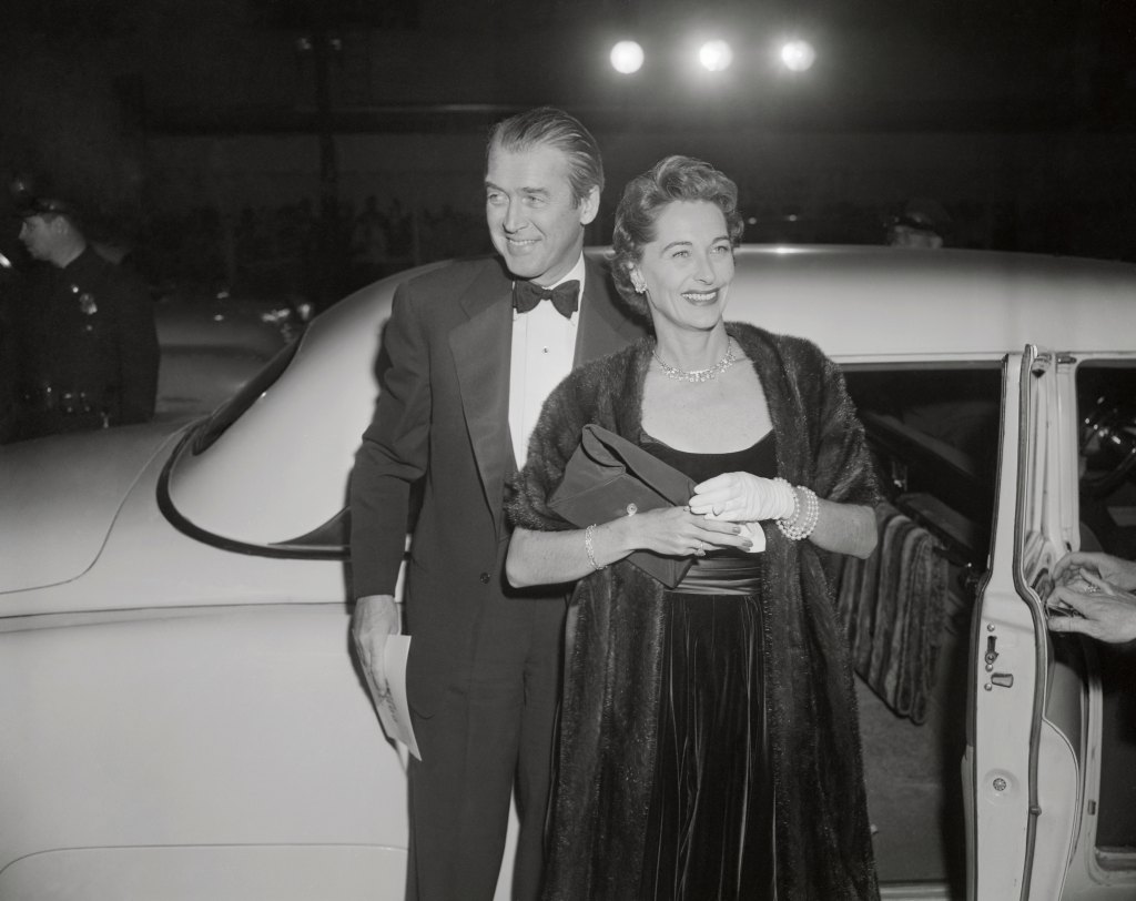 Jimmy Stewart and his wife, Gloria